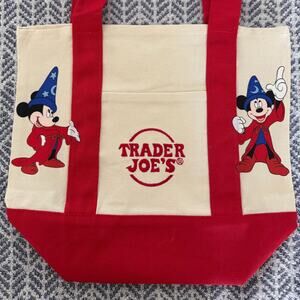 Disney Sorcerer Mickey 3 Custom Made Trader Joes Mini Tote